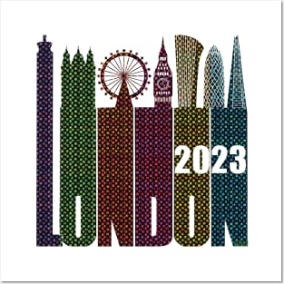 London Skyline 2023 - Lightz Posters and Art